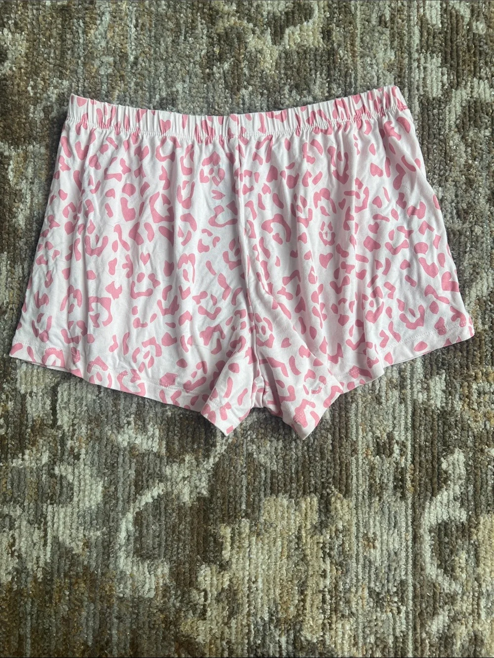 Kyte Baby Pink Sakura Leopard Tank Top & Shorts Pajama Set